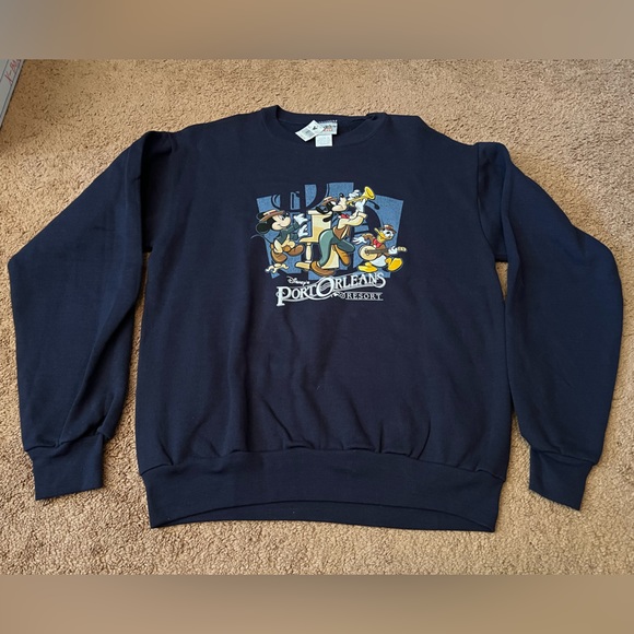 RARE - Disney Port Orleans Resort Sweatshirt - Mickey Donald Goofy Band - NWT - Picture 4 of 6